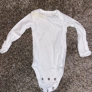 Carter's Soft White Long Sleeve Bodysuit